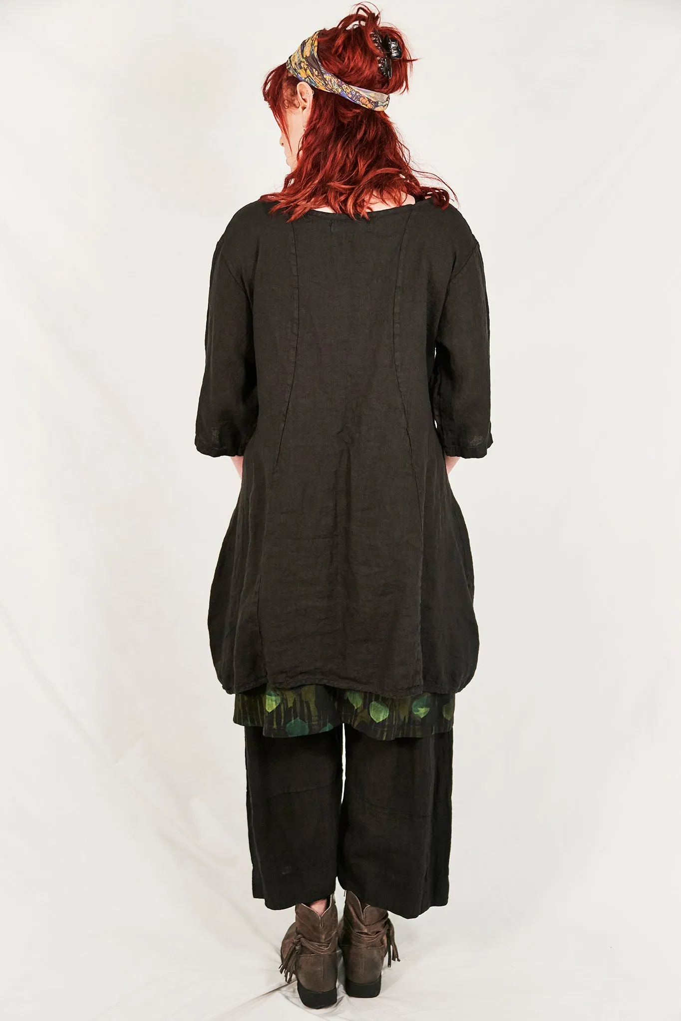 4169 Layer Skirt Black-P