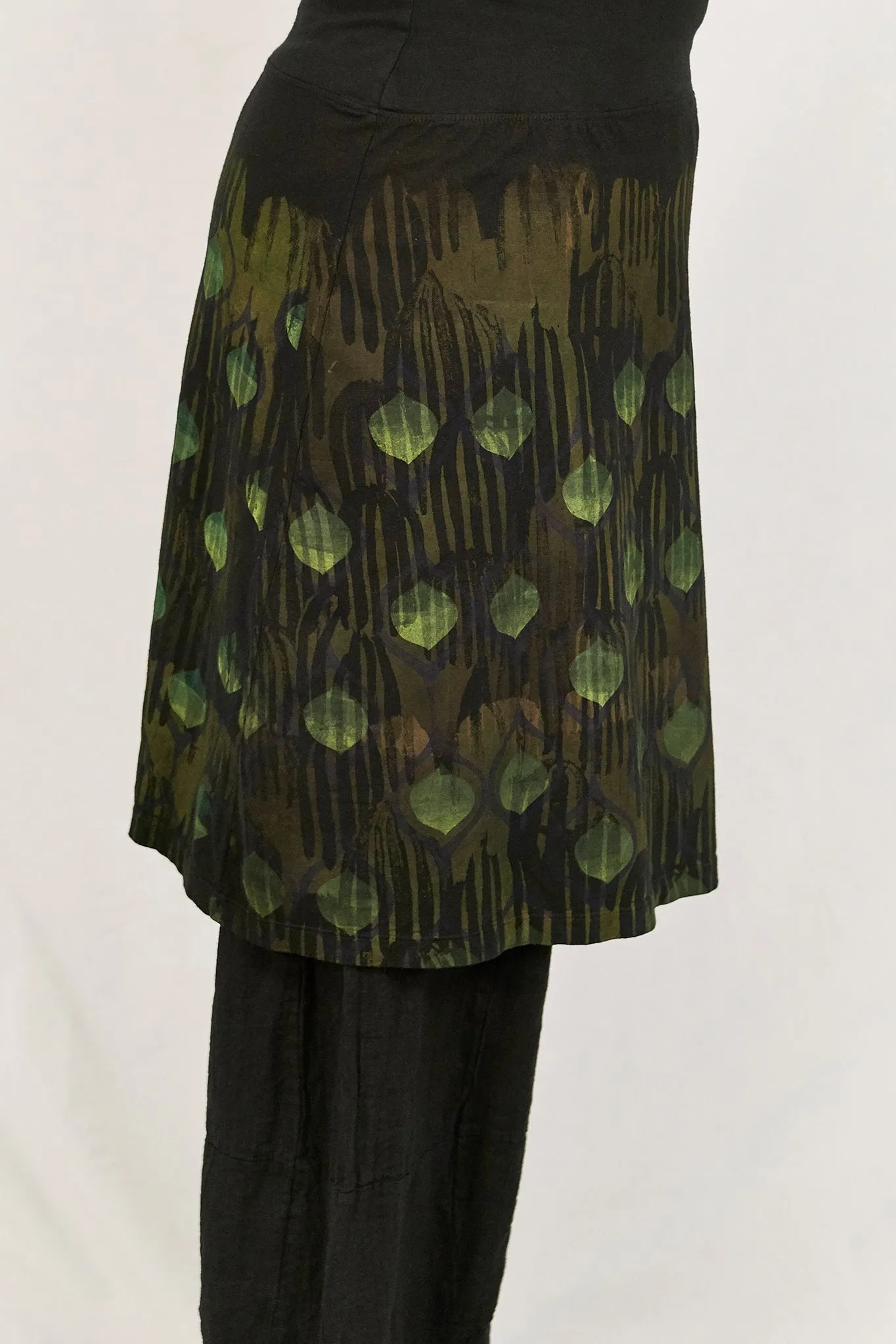 4169 Layer Skirt Black-P
