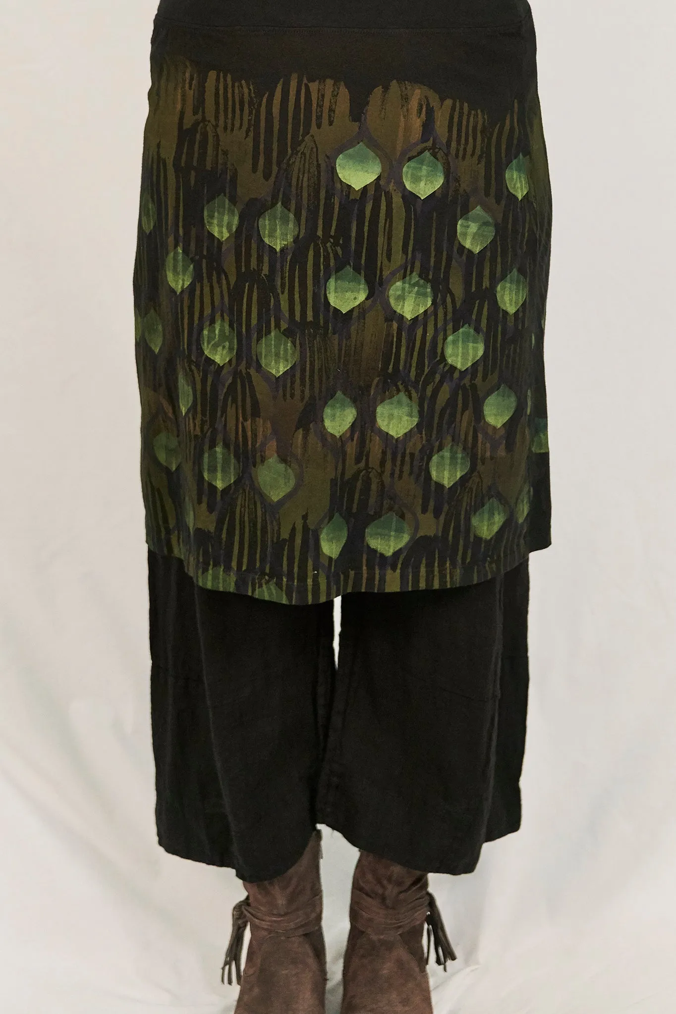 4169 Layer Skirt Black-P