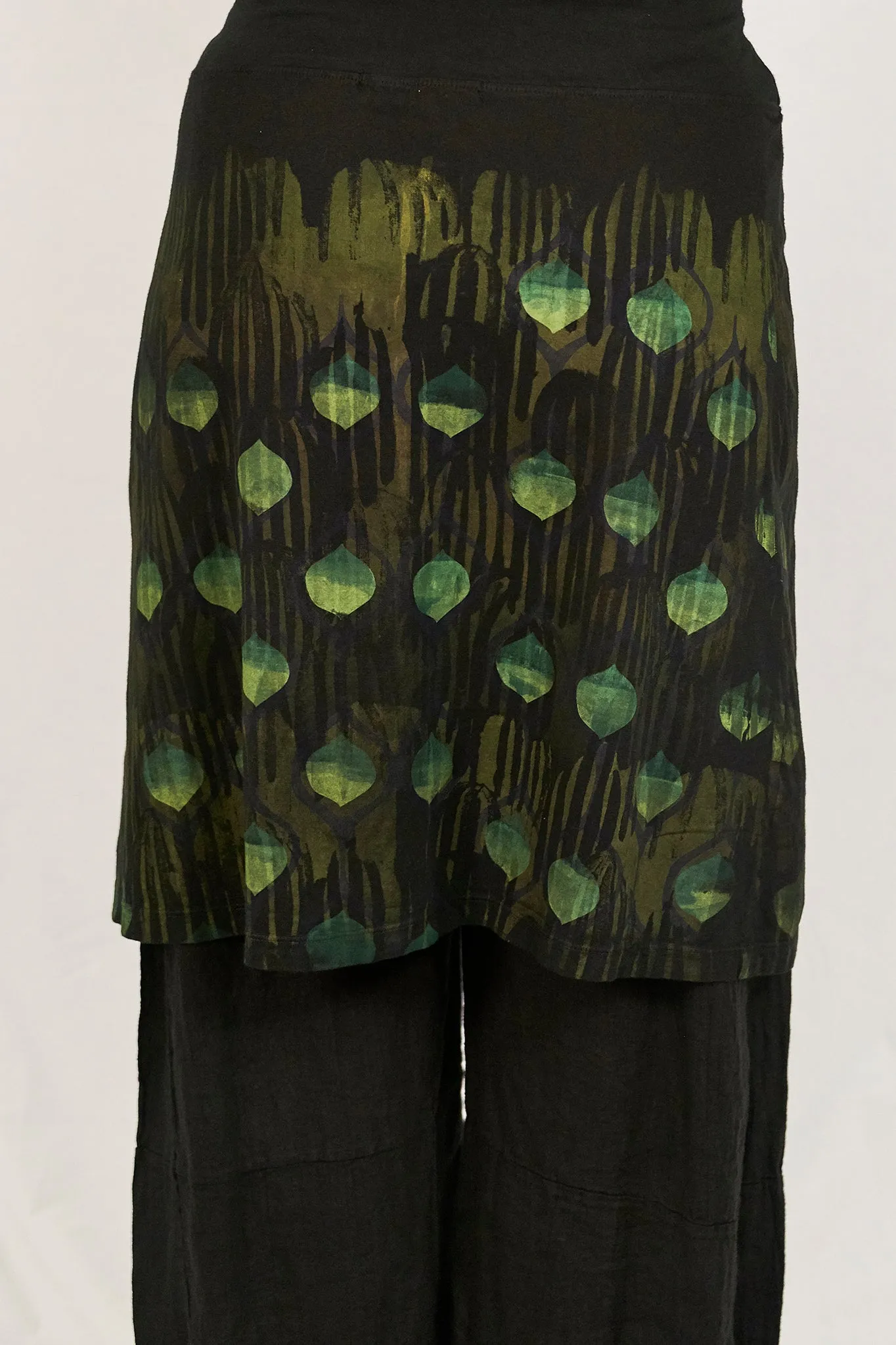 4169 Layer Skirt Black-P