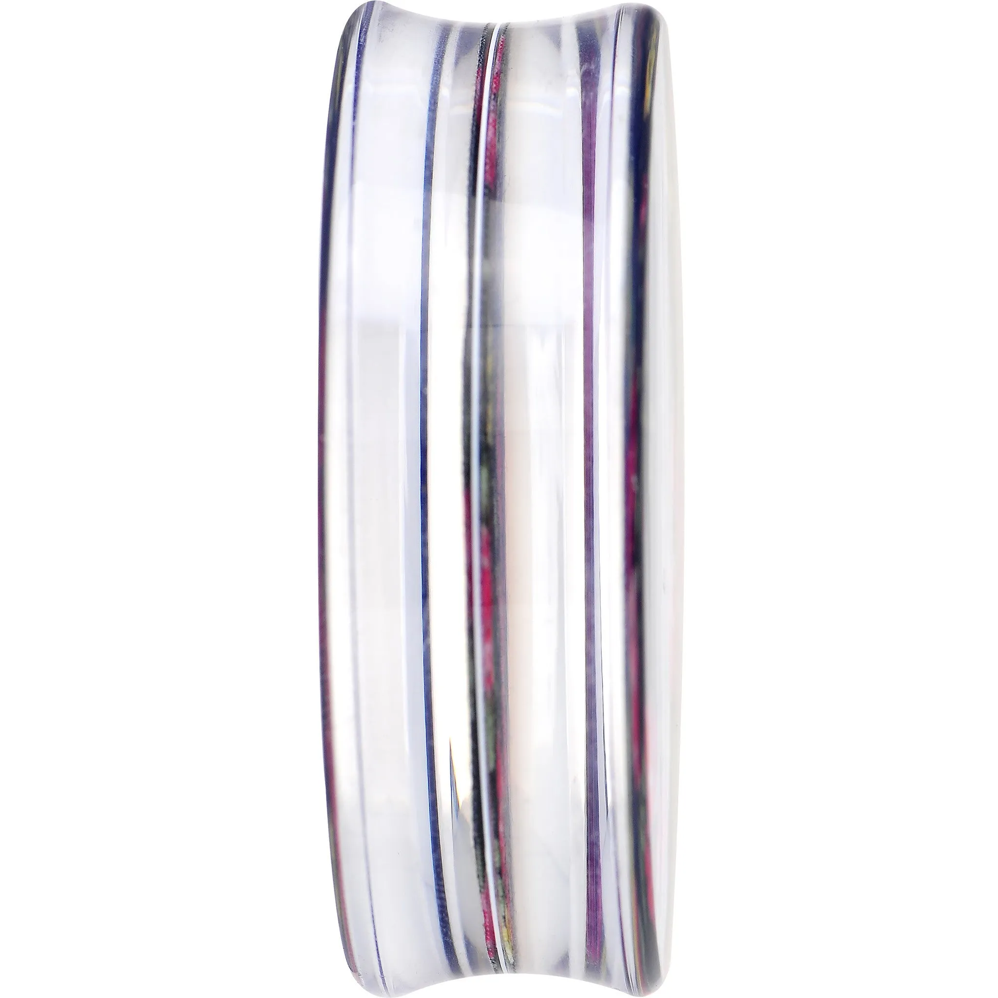 50mm Acrylic Black Multicolored Old Fashioned Flowers Saddle Plug