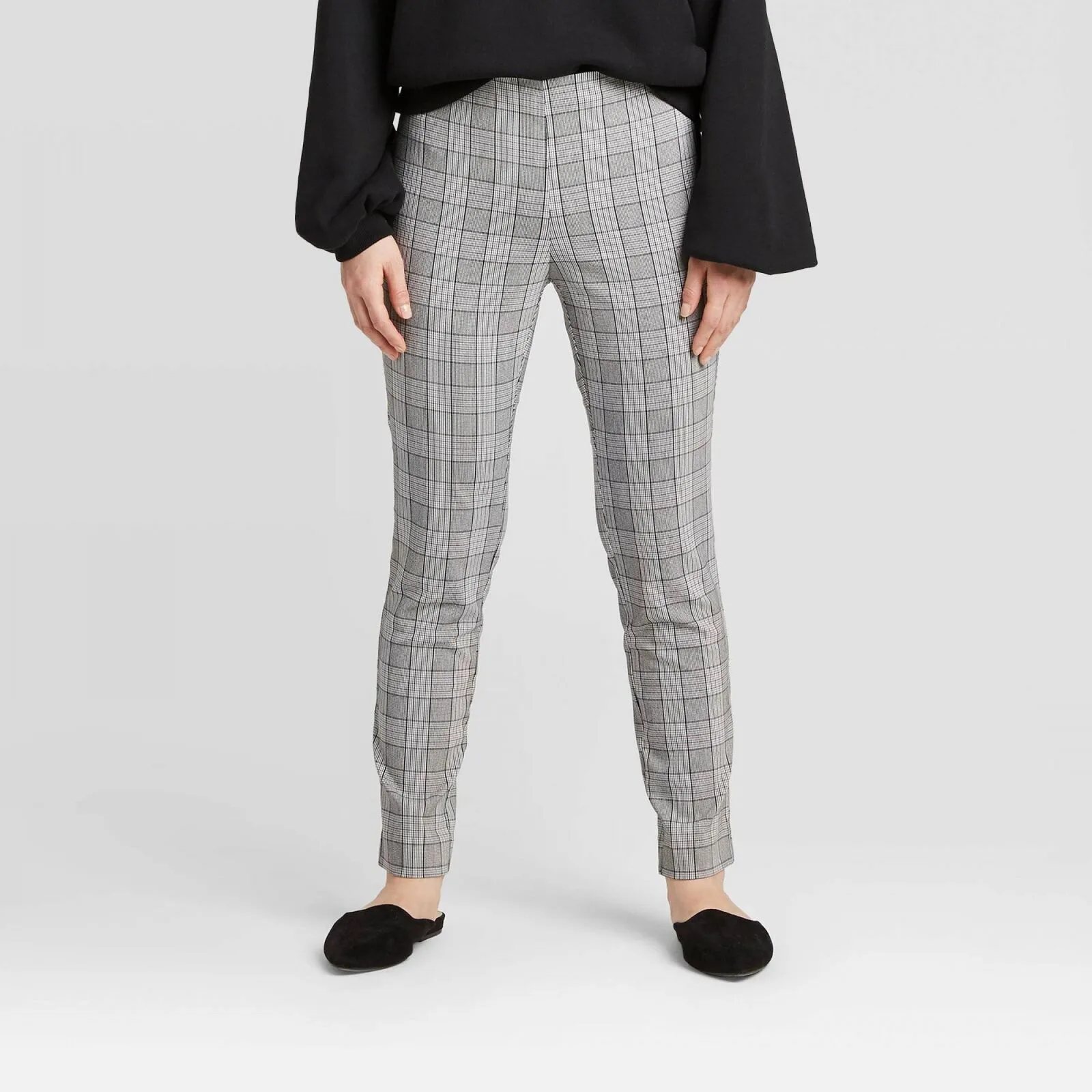 A New Day Women's Plaid High-Rise Skinny Pants 564737