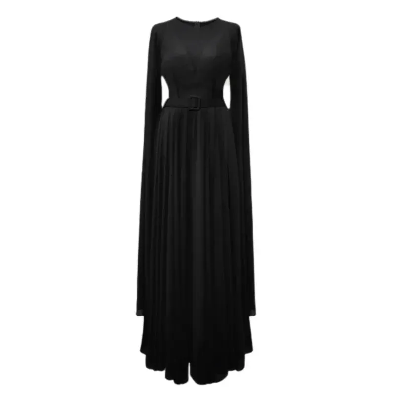 Adley Flare Long Sleeves Fork Full Dress