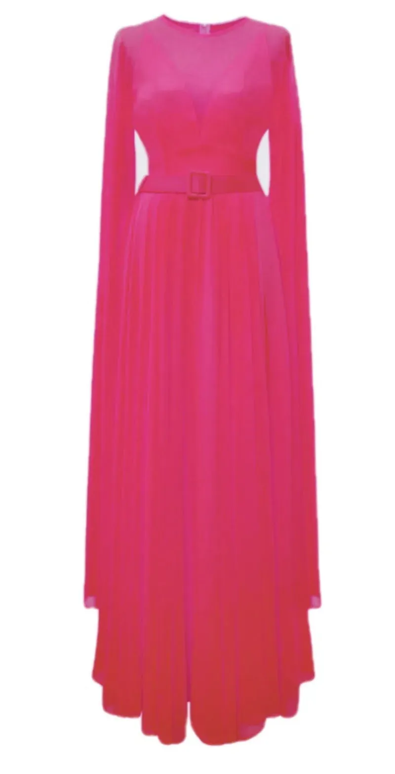 Adley Flare Long Sleeves Fork Full Dress
