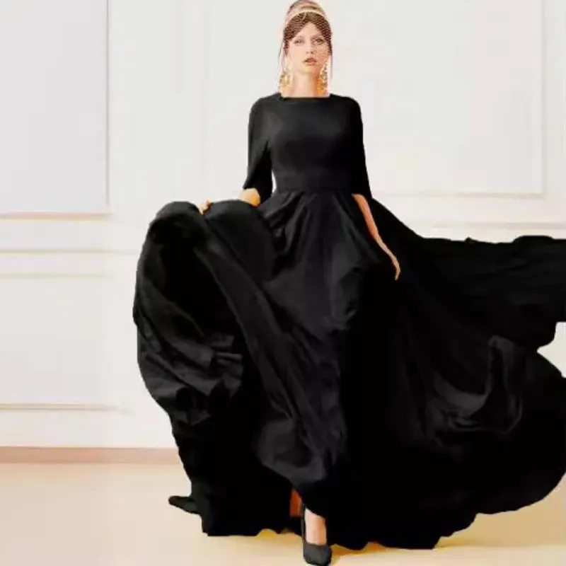 Adley Flare Long Sleeves Fork Full Dress