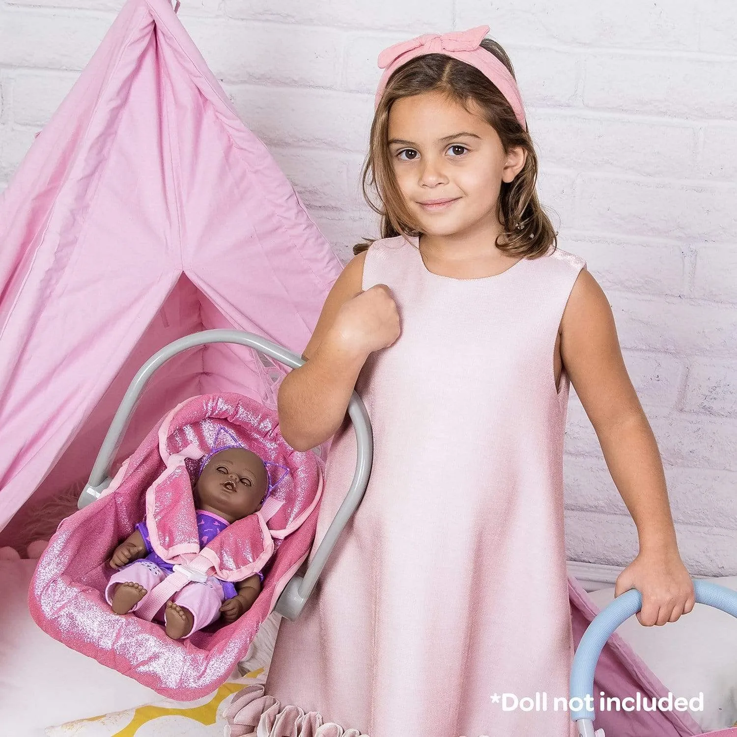 Adora Glam Glitter Car Seat Carrier