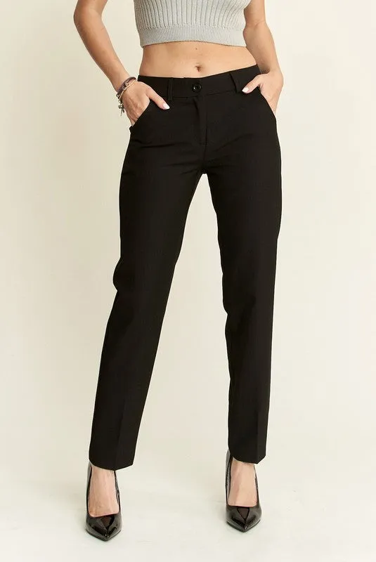 ADORA Zipper Skinny 2 Pockets Pants