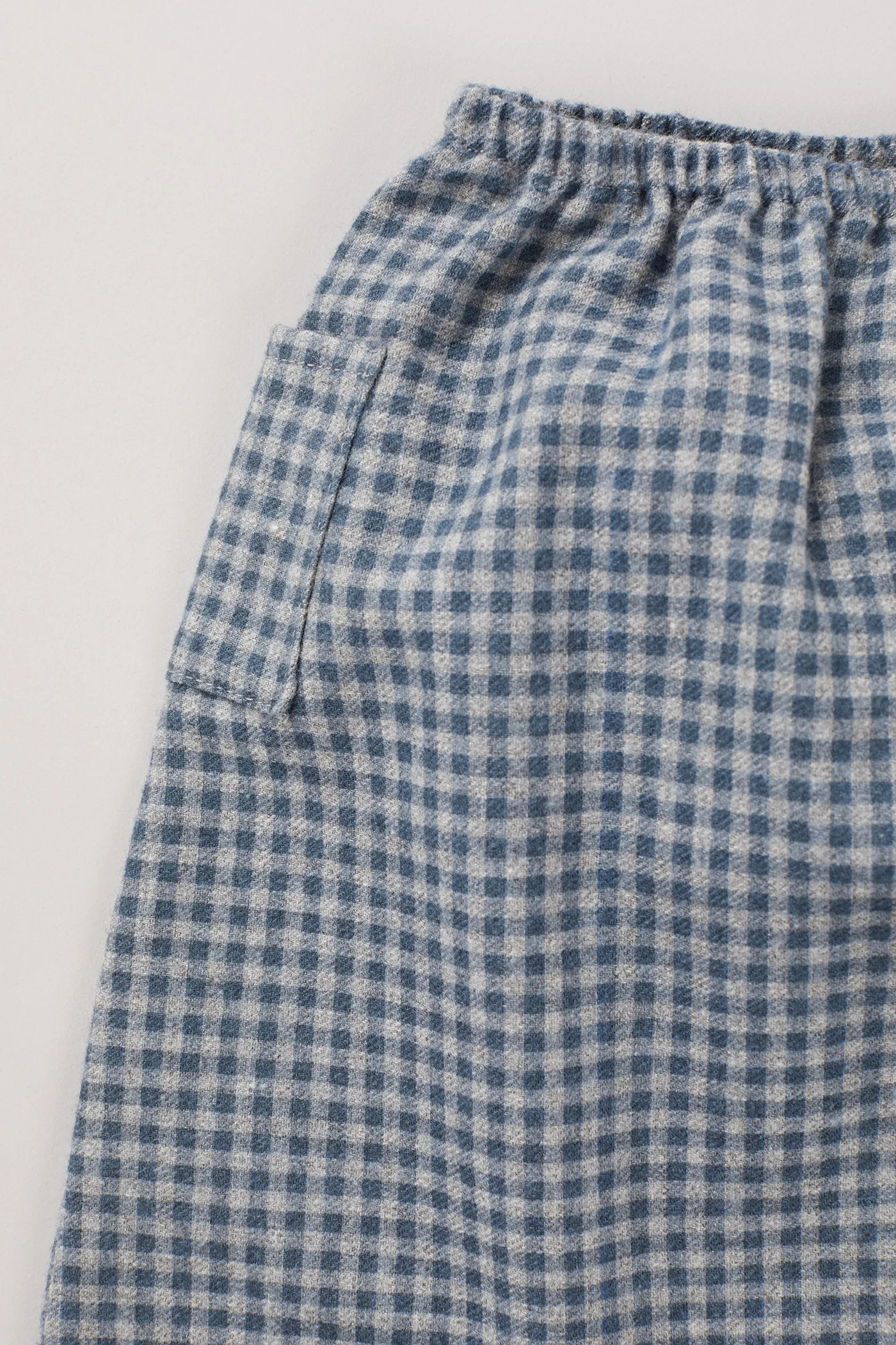 Apple Trousers - Grey-Blue Check