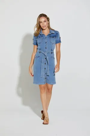 Argyll Trench Dress - Light Wash - NLJ2