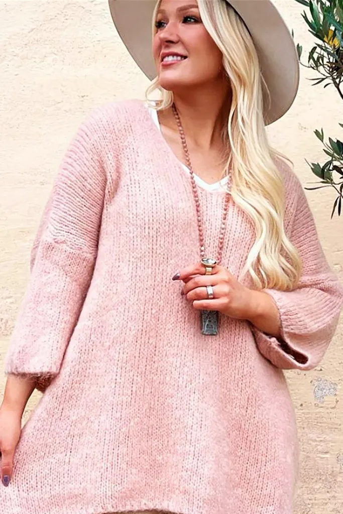 Arlo Knit in Candy Pink