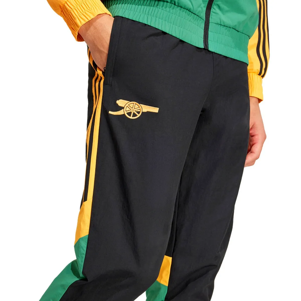 Arsenal FC SSP presentation soccer tracksuit 2024/25 yellow/green - Adidas