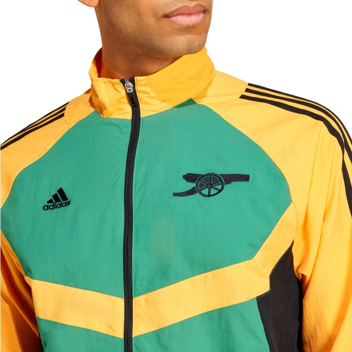 Arsenal FC SSP presentation soccer tracksuit 2024/25 yellow/green - Adidas