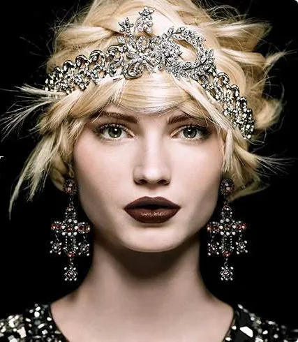 Art Deco Leaf Heirloom Headpiece