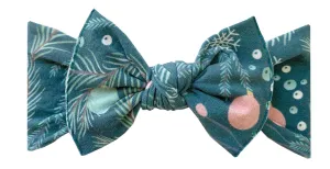 Baby Bling Winter Bauble Printed Knot Headband