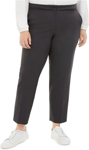 Bar III Women's Trendy Plus Size Ankle Pant 10717582 Black 16W