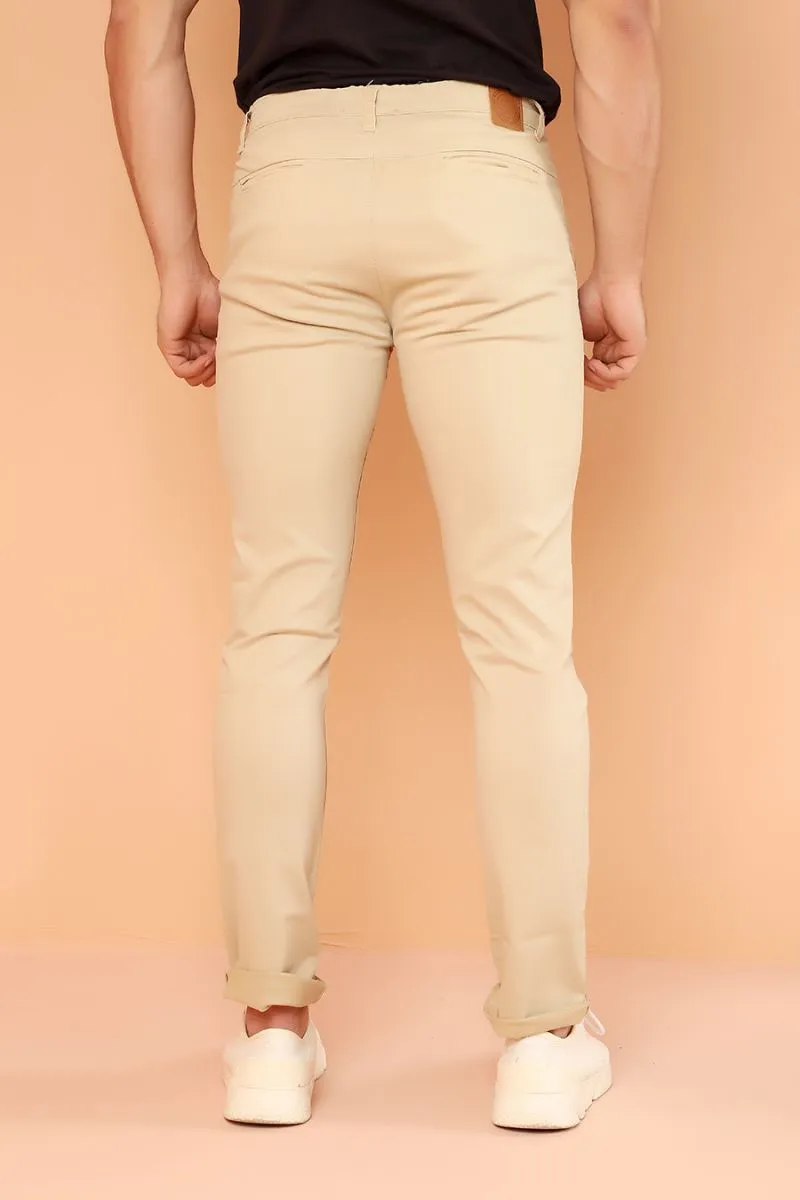 Beige Chino Fashion Pants