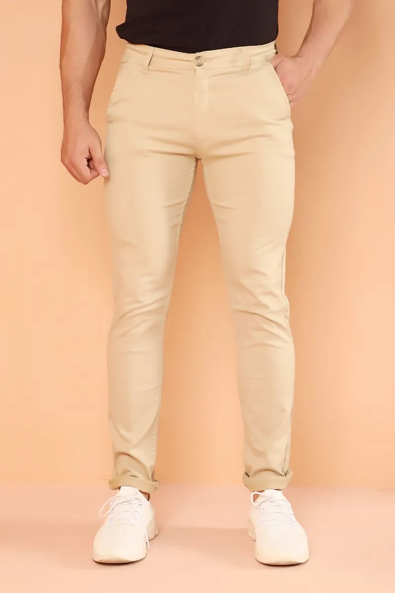 Beige Chino Fashion Pants