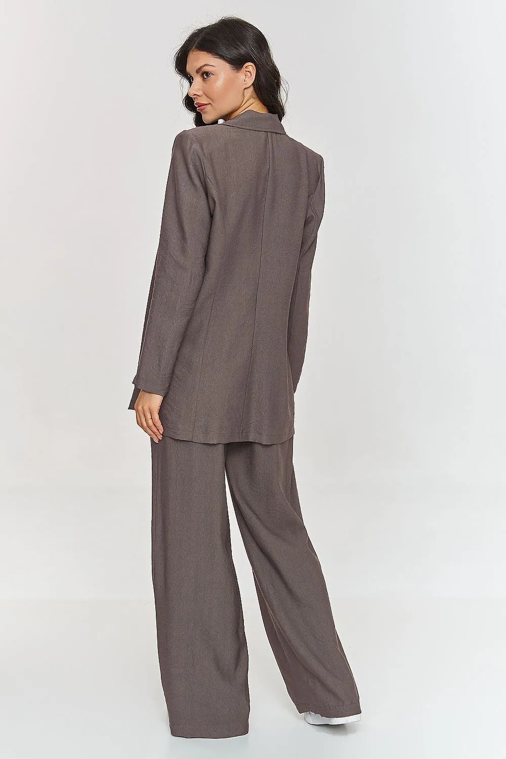 Belted Loose-Cut Blazer Set