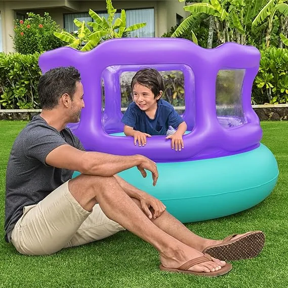 Bestway 60" X 60" X 33"/1.52M X 1.52M X 84CM Laugh 'N Leap Bouncer (1 bouncer, repair patch,4 foot pins)