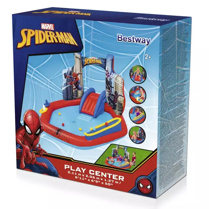Bestway 6'11" X 6'9" X 50"/2.11M X 2.06M X 1.27M Play Center (Contents: 1 pool, 2 rings, 6 play balls, repair patch, 1 pc of water watcher tag.)