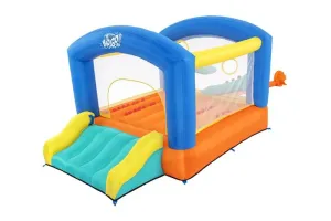 Bestway 9'6" X 7' X 5'8"/2.89M X 2.13M X 1.73M Leap & Play Mega Bouncer (1 bouncer, 1 blower (stakes included), 1 repair kit (multiple assorted patches), 1 storage bag, 9 bouncer stakes, 25 play balls)