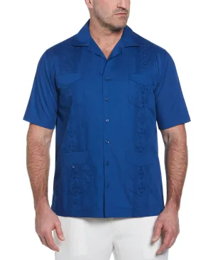 Big & Tall Authentic Embroidered Guayabera Shirt