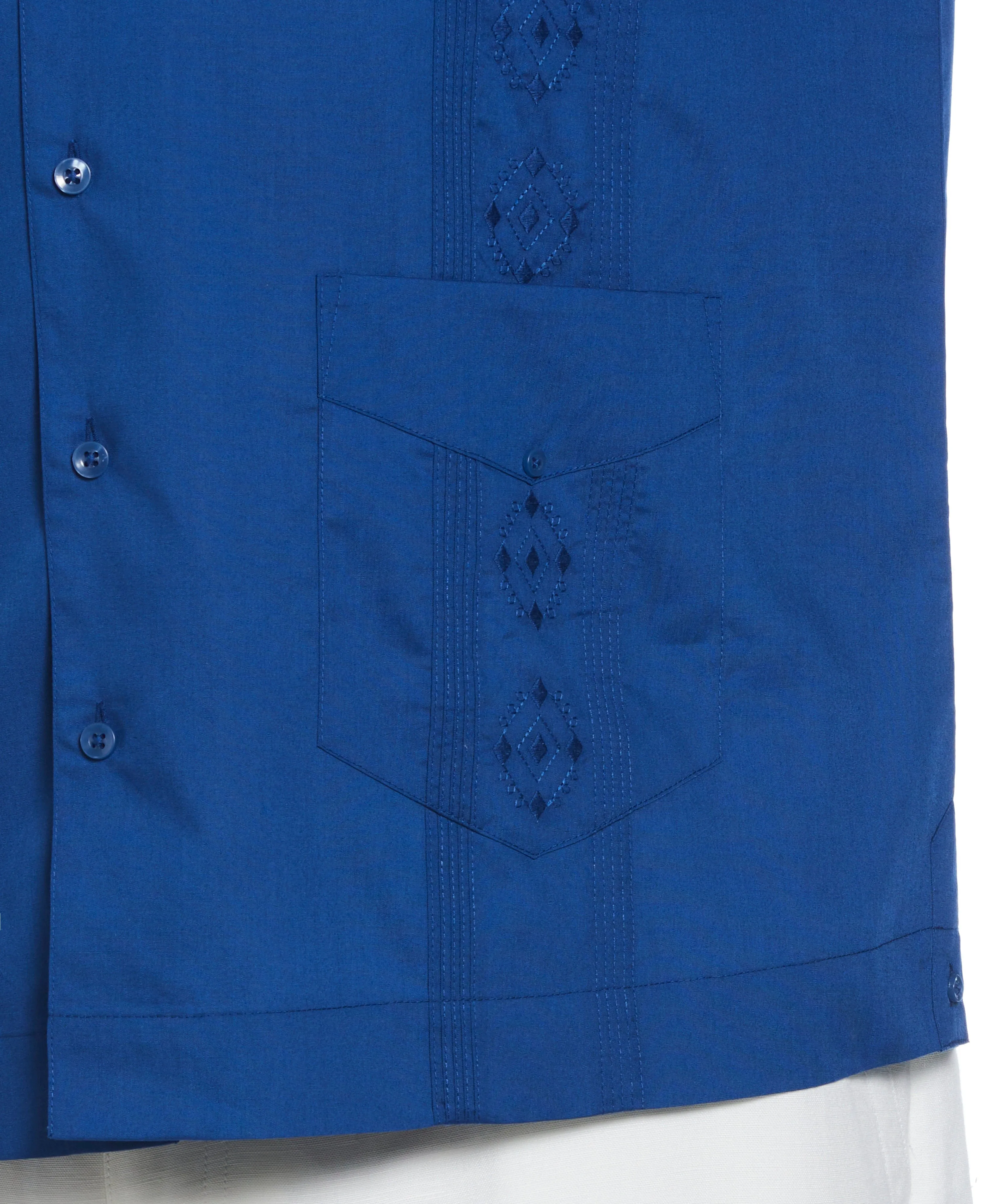 Big & Tall Authentic Embroidered Guayabera Shirt