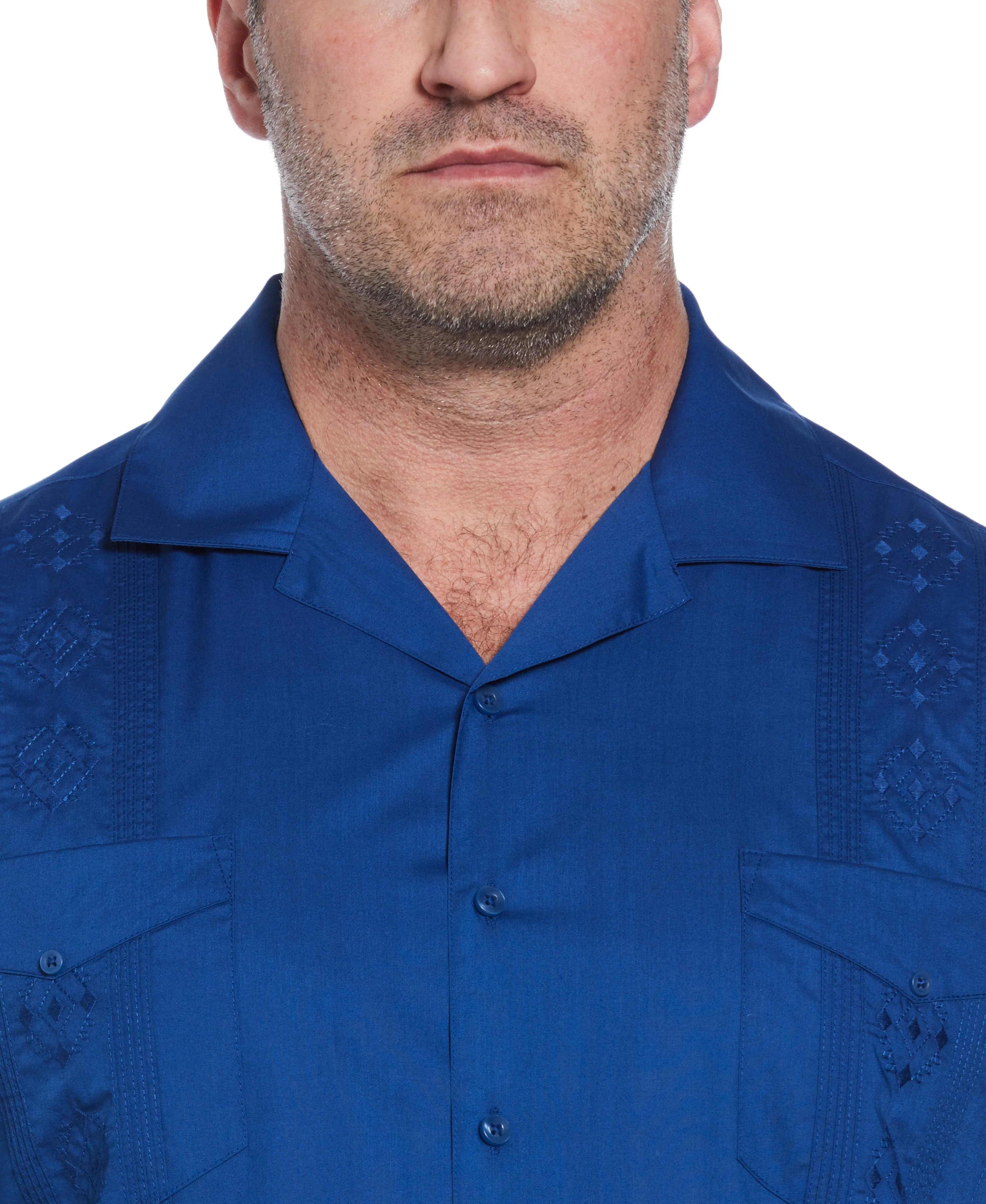 Big & Tall Authentic Embroidered Guayabera Shirt
