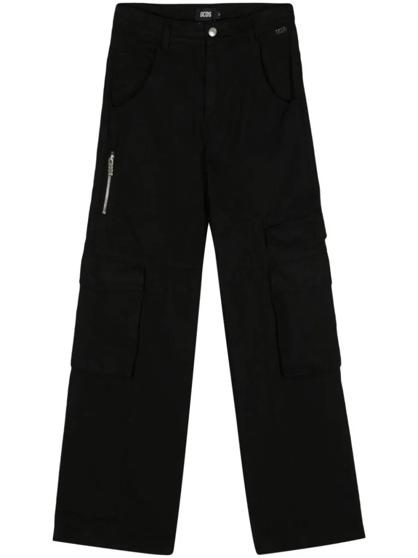 Black Cargo Trousers
