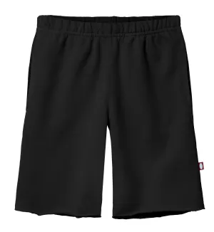 Boys Amazingly Soft Cotton Lightweight Fleece Shorts | Black