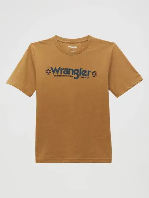 BOYS BISTRE WRANGLER LOGO TEE SHIRT