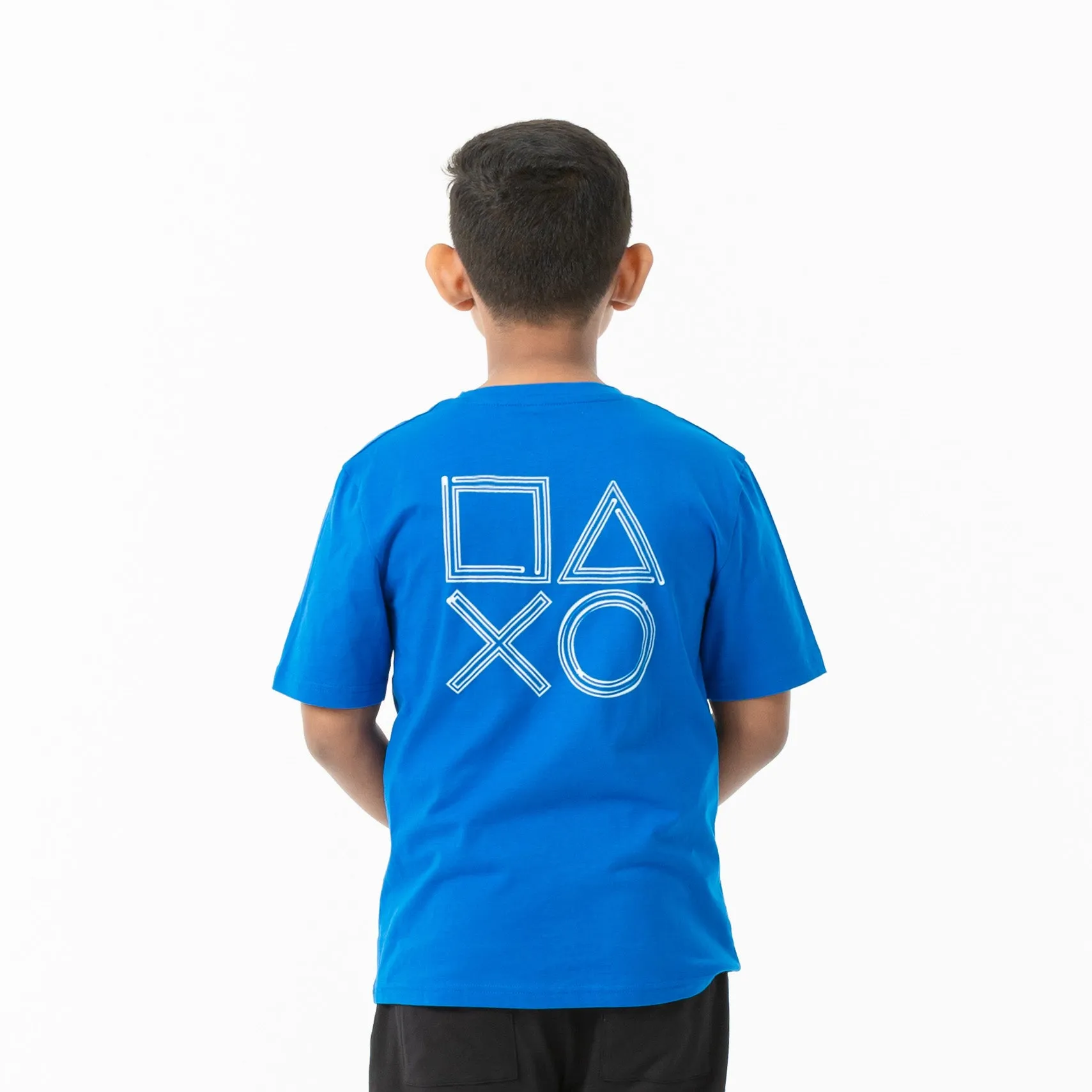 Boys Blue Printed T-Shirt