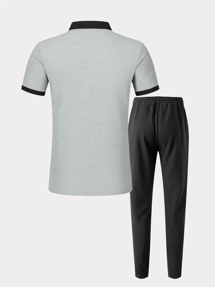 Breathable Waffle Athleisure Set