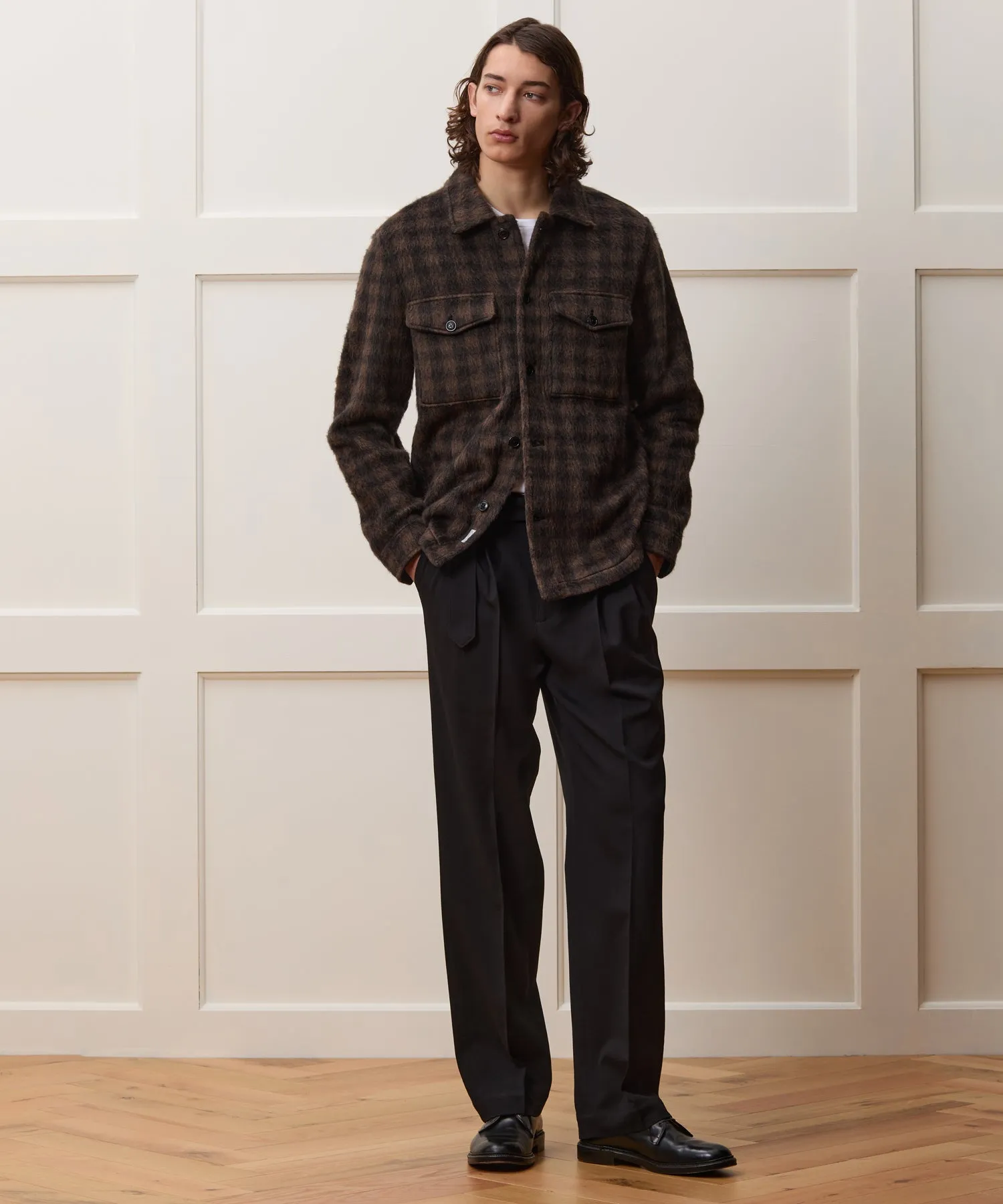 Buffalo Check Mohair Overshirt
