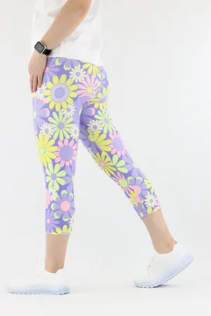 Candy Flower - Casual Capri Leggings