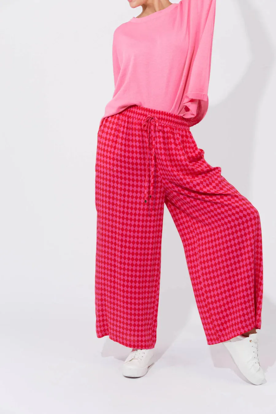 Casablanca Pant - Chilli/Pink