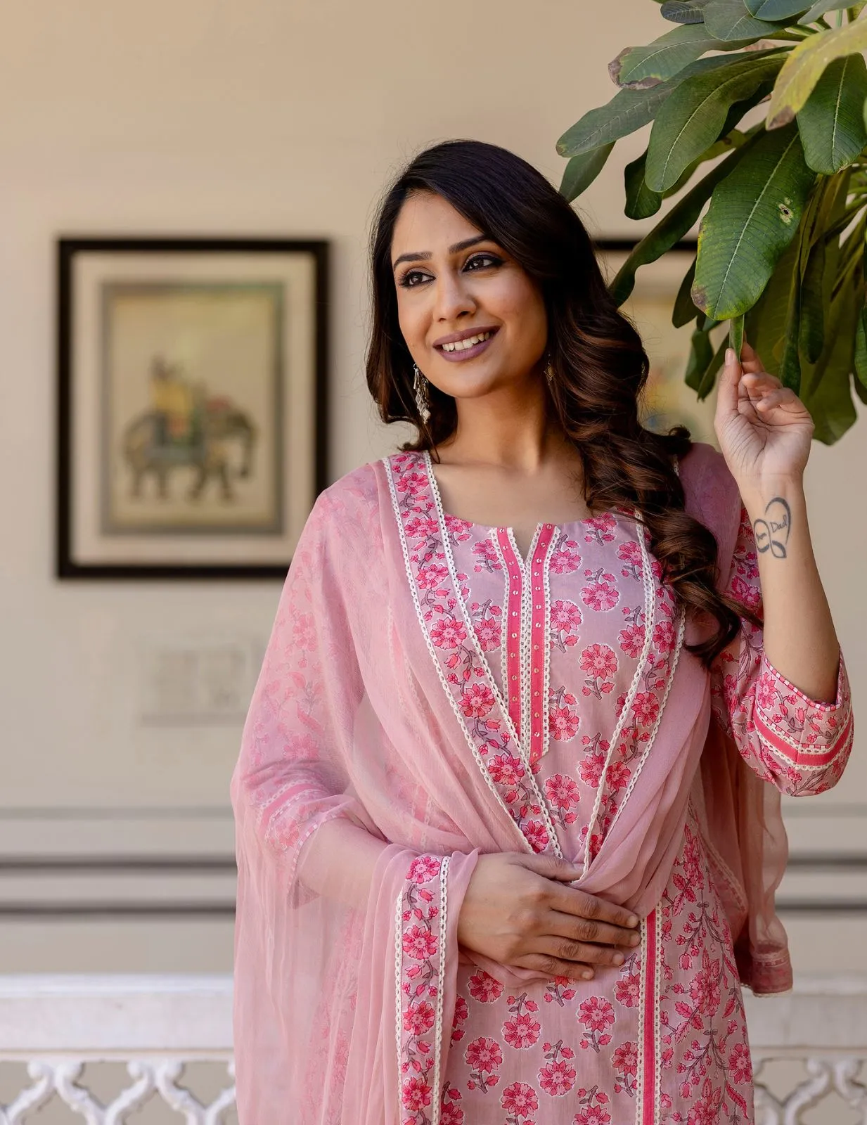 Charming Floral Cotton Kurta Set | Festive & Casual Ethnic Wear
