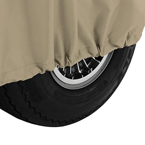 Classic Accessories Fairway Golf Cart Cover, Khaki, Short Roof