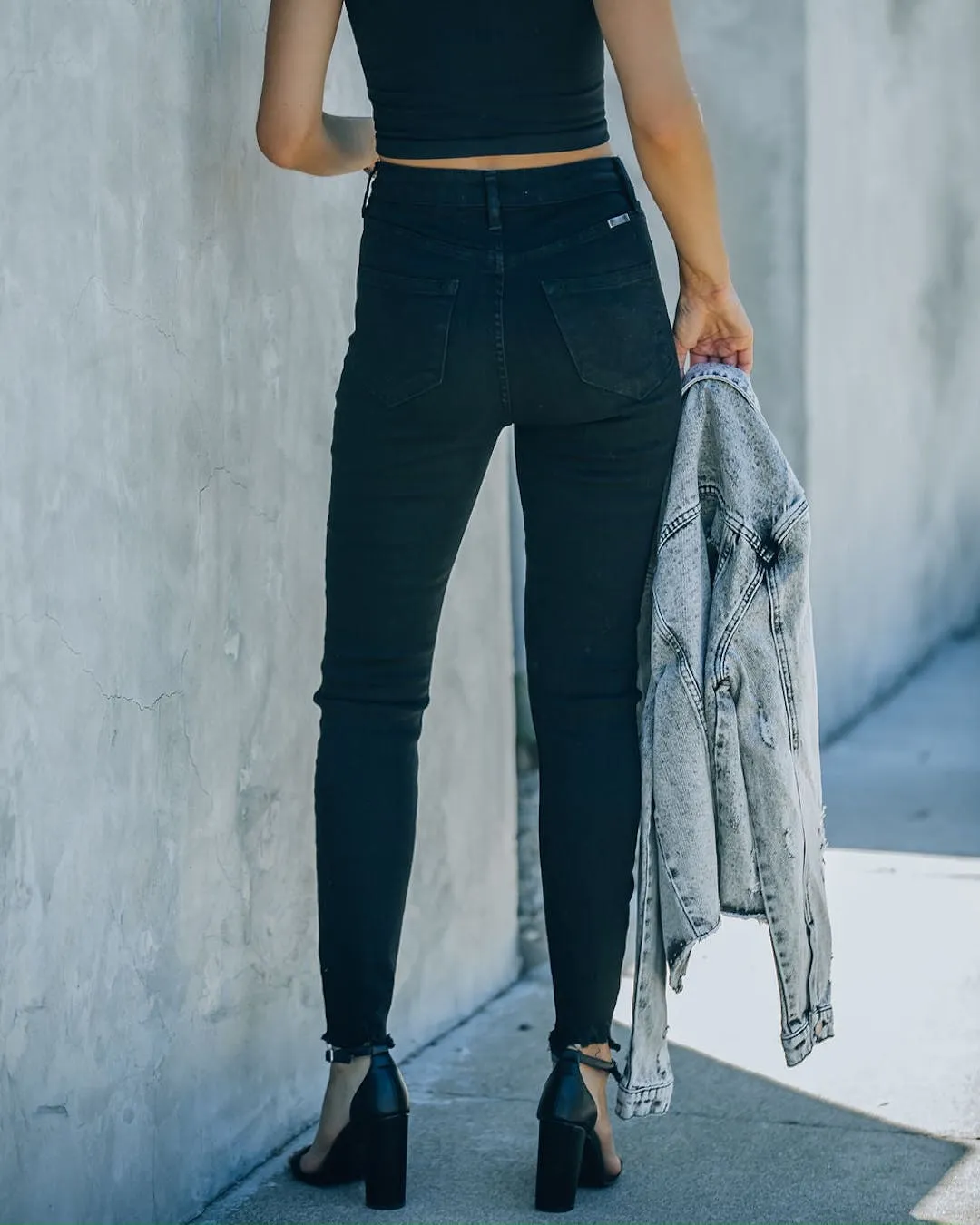 Classic Black Denim Skinny Jeans