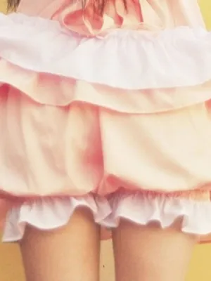 Classic Lolita Trousers Ruffles Two Tone Layered Blue Lolita Shorts