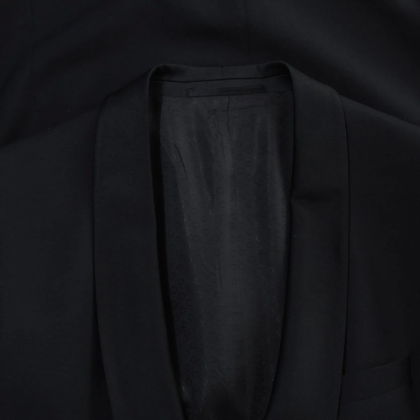 Classic Vintage Shawl Lapel 80% Wool 20% Mohair Tuxedo Size 52 - Black