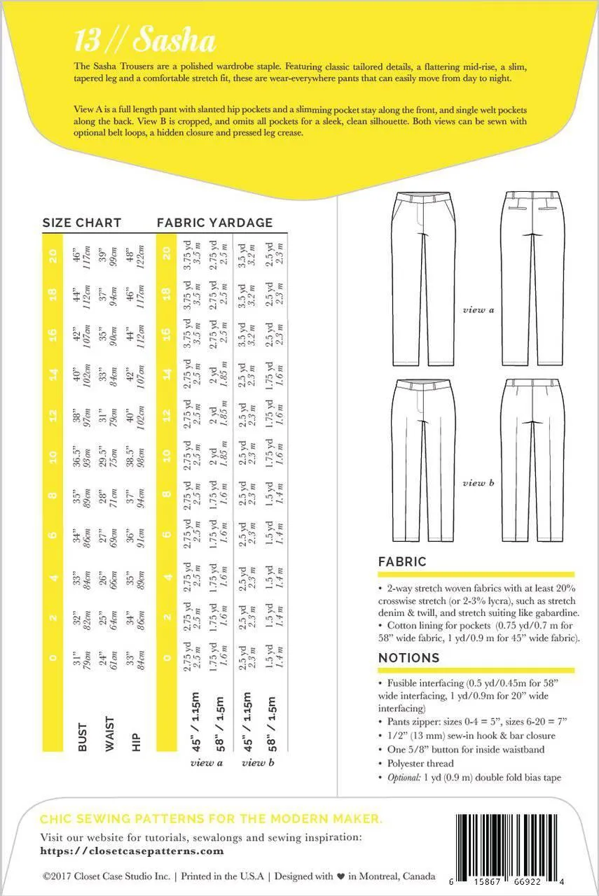 Closet Core - Sasha Trousers