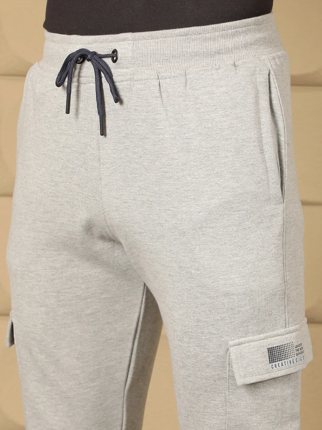 COBB GREY COLOUR BLOCK FIVE POCKET WINTER LOWER