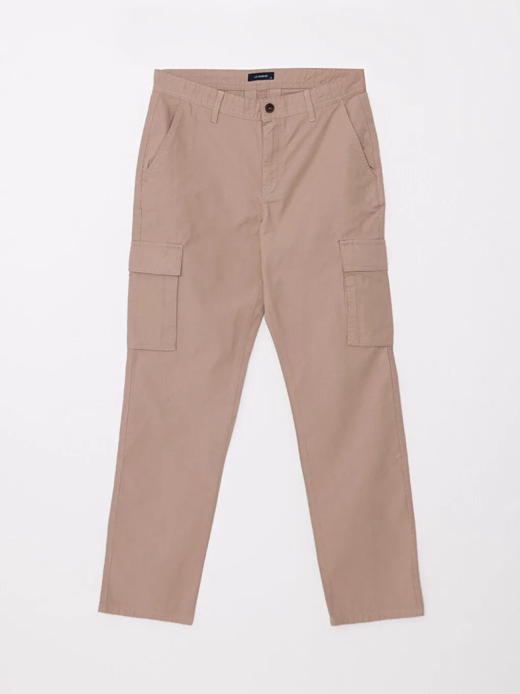Comfortable Fit Gabardine Men's Cargo Trousers