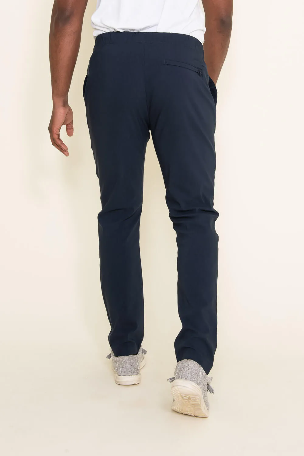 Copper & Oak Elastic File Tech Jogger Pants for Men in Navy | K2S4164-DKSAPPHIRE