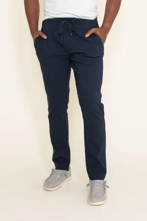 Copper & Oak Elastic File Tech Jogger Pants for Men in Navy | K2S4164-DKSAPPHIRE