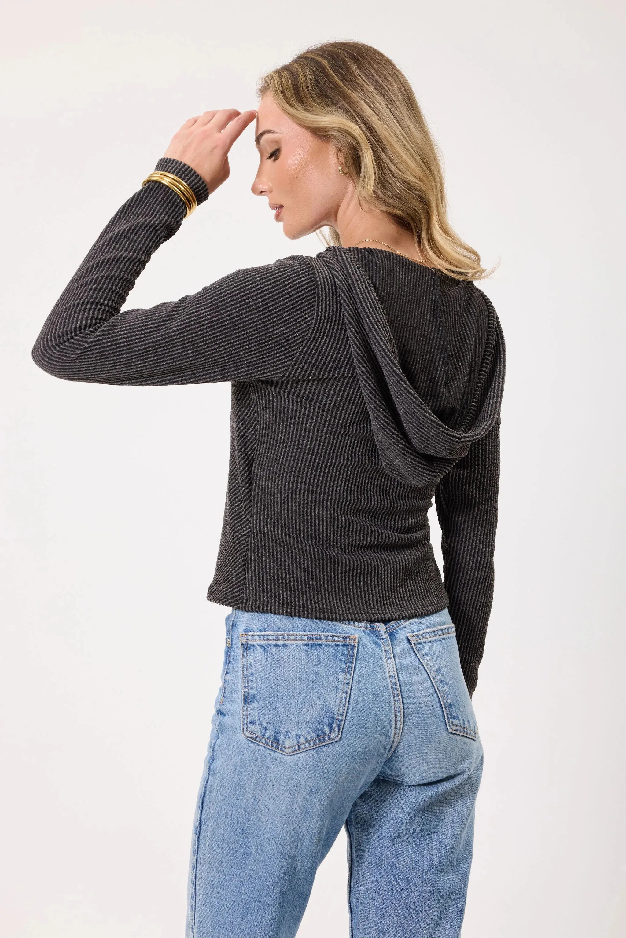 Danielle Charcoal Top
