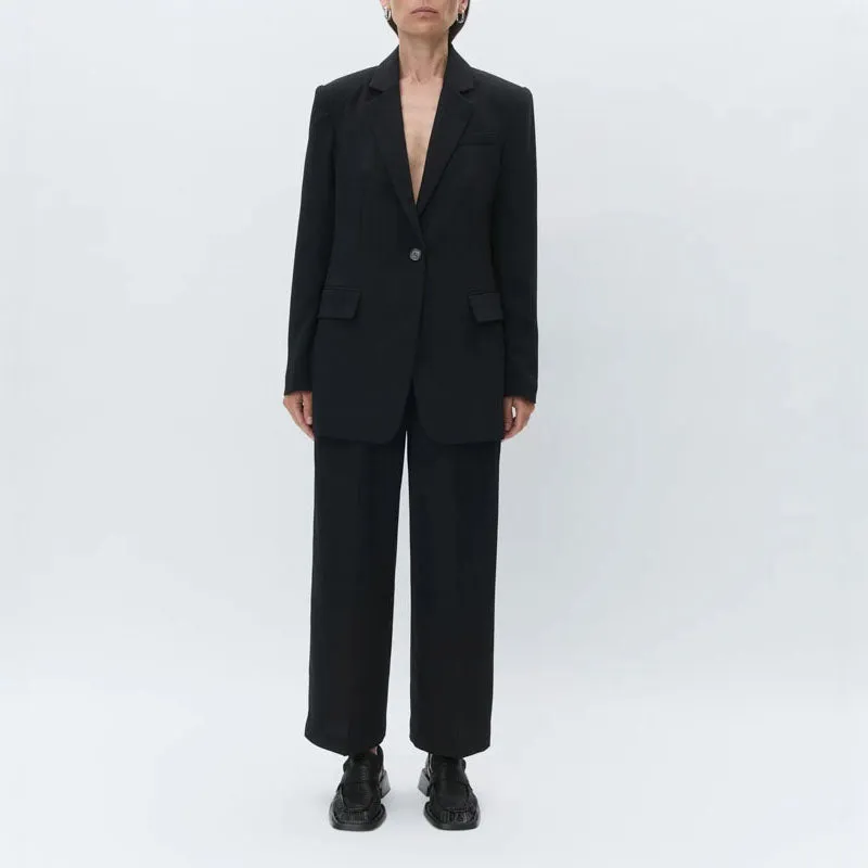 DAY BIRGER ET MIKKELSEN Jonah Classic Gabardine Trousers in Black