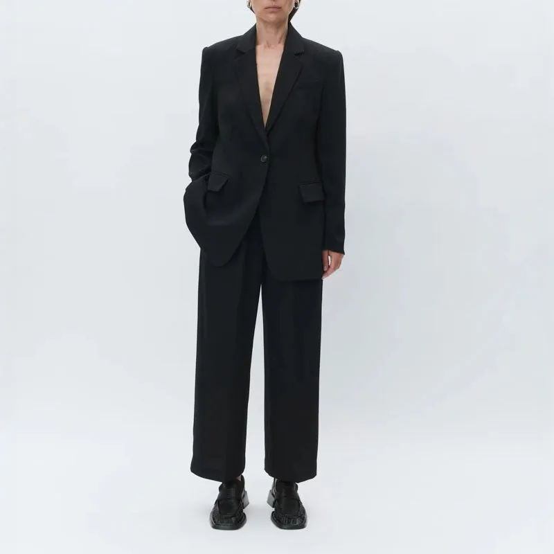 DAY BIRGER ET MIKKELSEN Jonah Classic Gabardine Trousers in Black