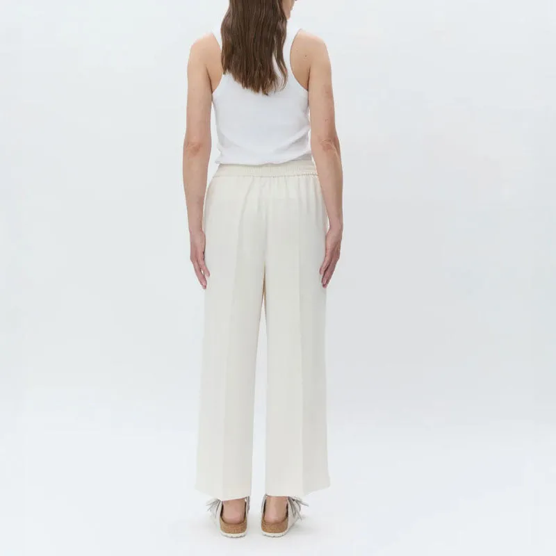 DAY BIRGER ET MIKKELSEN Jonah Classic Gabardine Trousers in Ivory
